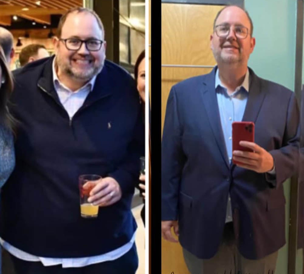 John's weight loss photos from beginning to now