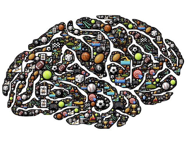 graphic of brain embedded with sports balls