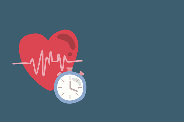 heart and stopwatch